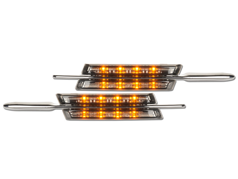Intermitentes de LEDs para BMW Serie 3 E90 E91 E92 negros y cromados