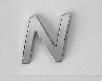Logo letra N para pegar en el coche