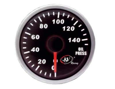 Reloj de presion de aceite de aluminio LED 7 colores JSV Racing