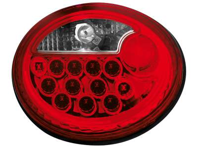 Faros traseros de LEDs para VW New Beetle 97+ rojos/claros