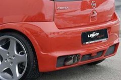 Parachoques trasero para Opel Corsa C kit GS-R Lumma tuning
