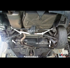 Barra de Refuerzo de suspension Peugeot 407 04-10 2.0 UltraRacing 4-puntos Trasera Inferior Brace