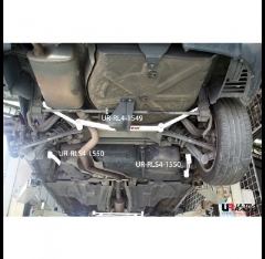 Barra de Refuerzo de suspension Peugeot 407 04-10 2.0 UltraRacing 2x 2-puntos Trasera Side Bars