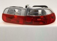 Faros traseros cristal look rojos para Honda Civic HB 91-95