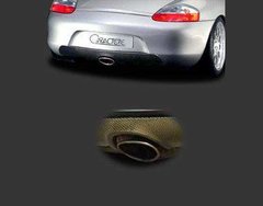 Paragolpes trasero con lamina en carbono kevlar para Porsche Box