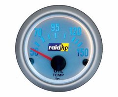 Reloj de temperatura de aceite look plata Raid hp