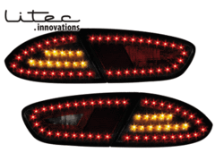 Focos traseros LEDs para Seat Leon II 1P1 09- negros ahumados