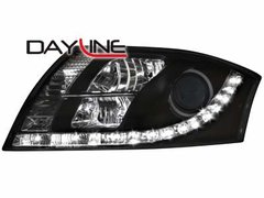Faros delanteros luz diurna DAYLINE para AUDI TT 98-05 negros