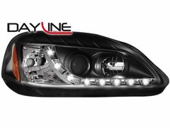 Faros delanteros luz diurna DAYLINE para Honda Civic 2/5T 99-02 negros