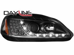Faros delanteros luz diurna DAYLINE para Honda Civic 2/5T 99-02 negros