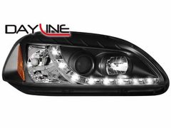 Faros delanteros luz diurna DAYLINE para Honda Civic 2/5T 96-98 negros