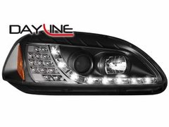 Faros delanteros luz diurna DAYLINE para Honda Civic 2/5T 96-98 negros